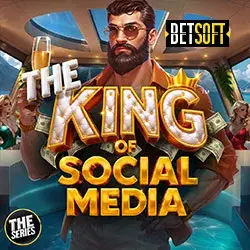 The King of Social Media slot cover art