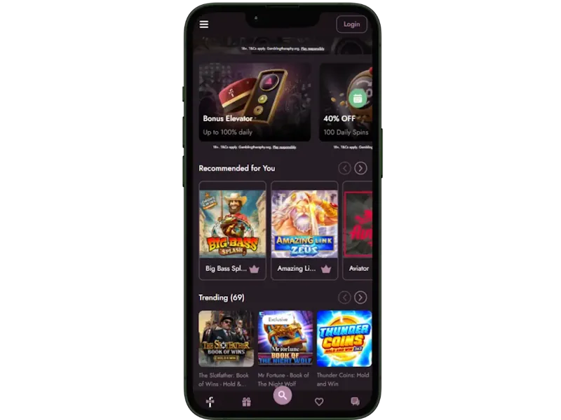Mr Fortune Casino mobile interface preview